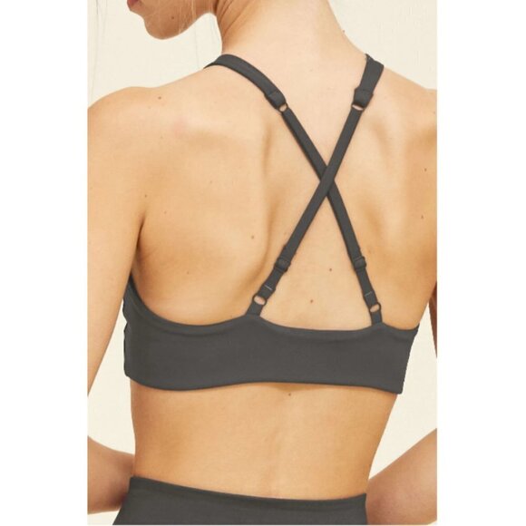 💕GIRLFRIEND COLLECTIVE💕 Topanga Bra ~ Moon Charcoal Gray Dark Gray XXL NWT - Picture 6 of 14